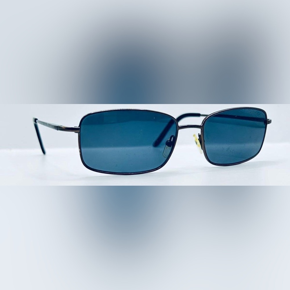 Vintage Saki 313 Gunmetal Rectangular Sunglasses Frames Only